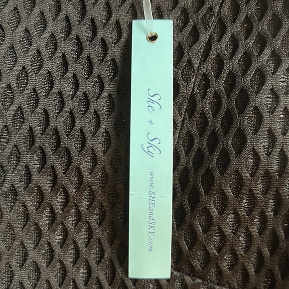 NWT.  She & Sky black crop top. - Picture 12 of 12